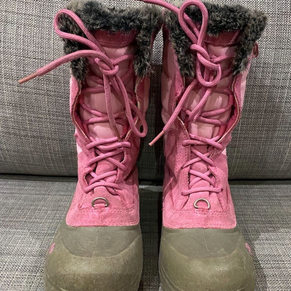 The North Face Shellista Pink Snow Boots Girls size US 3